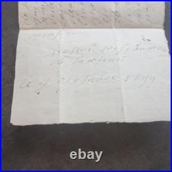 Lettre 1699 autographe Baron De La Refeuille en Franchise chez De Brémare