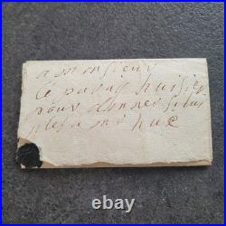 Lettre 1699 autographe Baron De La Refeuille en Franchise chez De Brémare