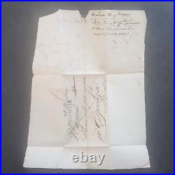 Lettre 1817 en Franchise & Contreseing Poste aux Lettres, indice 24 = 1300