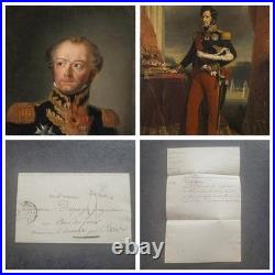 Lettre 1830 Ministre Marine Cachets Rares Paris / Placet au Roi Louis-Philippe