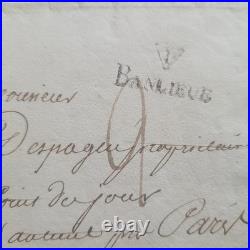 Lettre 1830 Ministre Marine Cachets Rares Paris / Placet au Roi Louis-Philippe
