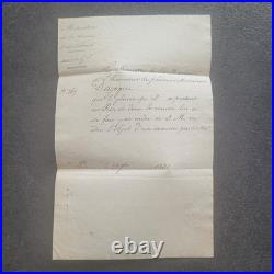 Lettre 1830 Ministre Marine Cachets Rares Paris / Placet au Roi Louis-Philippe