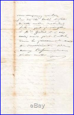Lettre Autographe Signée De Napoleon III (lettre De Prison)