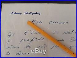 Lettre De Johnny Hallyday A Sylvie Vartan 1964 Lettre De Johnny Hallyday A Sylvie Vartan 1964