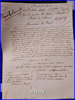 Lettre De Ponton La Didon D'un Detenu Politique En Rade De Brest Octobre 1848