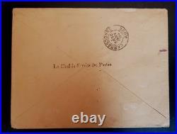 Lettre Des Colonies Tahiti Papeete/carcasonne 1 Franc N°30. Rarissime