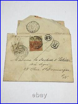 Lettre Du Duc de Chartres avec Enveloppe, Timbre et Cachet de Cire (9-46)