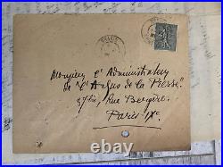 Lettre Manuscrite Encre YVAN GOMBERG Chargé de Mission en Russie 1918