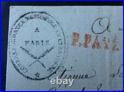 Lettre Paris a Limoges début 19ème. Rarissime