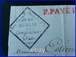 Lettre Paris a Limoges début 19ème. Rarissime