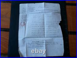 Lettre Paris a Limoges début 19ème. Rarissime