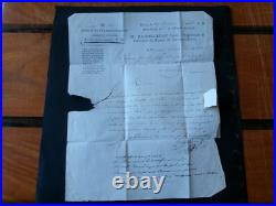 Lettre Paris a Limoges début 19ème. Rarissime