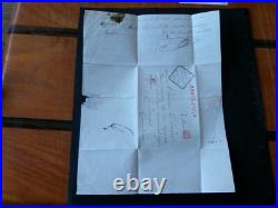 Lettre Paris a Limoges début 19ème. Rarissime