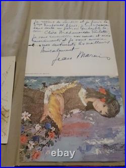 Lettre Signe et Autographe Jean Marais