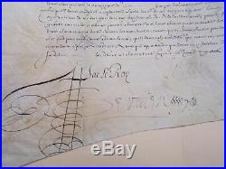 Lettre Signee De Louis XIII Mise A Disposition Du Capitaine De Grignan 1635