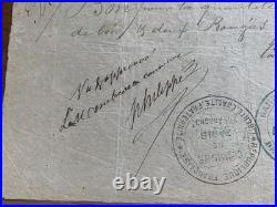 Lettre autographe commune de Paris 1871 communard Fenouillas dit Philippe