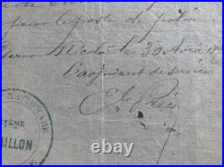 Lettre autographe commune de Paris 1871 communard Fenouillas dit Philippe