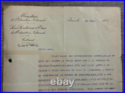 Lettre autographe signée Cécile Brunschvicg 1937 Front populaire féminisme