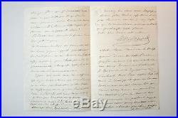 Lettre autographe signée Duc de Tarente Macdonald 1838 Empire Napoléon