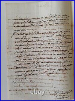 Lettre célèbre Famille signé BLANCARDI/ Sospel Turbie/1623