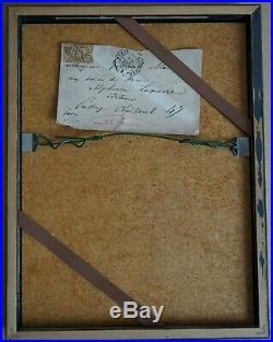 Lettre d'Anatole France signée avec l'enveloppe timbrée et datée de 1870