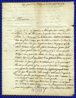 Lettre de SOUBISE (Saintonge) 1778 / cote 700 Ind. 21 Pothion-Baudot