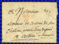 Lettre de St-LÔ avec déboursé manus de COUTANCES (Normandie) 1772 / cote 420