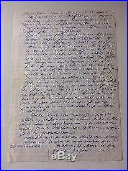 Lettre manuscrite originale de Jacques Mesrine avec certificat d'authenticité
