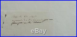 Lettre manuscrite signée par Napoleon 1er en 1811 au duc de Feltre