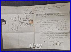 Lettre originale RAMEL Ministre des Finances An VI Document rare