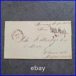 Lettre signée Joseph NOURSE (1754-1841) Ministre ayant travaillé avec WASHINGTON