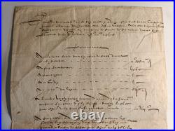 Lettre signée du Roi Henri IV 1598