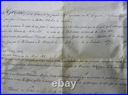 Lettres de naturalité Louis-Philippe L. Grosso Capitaine 18è R I- La Rochelle