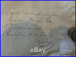 Lettres patentes brevet d'anoblissement Louis XVIII restauration