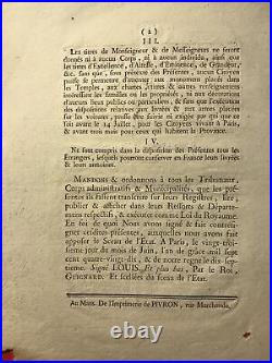 Lettres patentes du Roi Abolition de la noblesse héréditaire