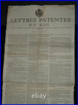 Lettres patentes du Roi Vente des Domaines nationaux 1790