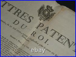Lettres patentes du Roi Vente des Domaines nationaux 1790