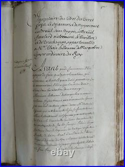 Livre receuil inventaire des titres des terres et seigneuries moyencourt XVIII