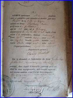Livret d ouvrier 1855