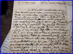 Londre Emigration correspondance de 15 lettres de la comtesse de Chataigneraie