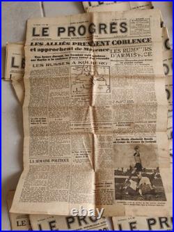Lot 129 Journaux La Progrès Année 1945