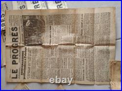 Lot 129 Journaux La Progrès Année 1945