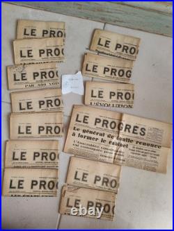 Lot 129 Journaux La Progrès Année 1945