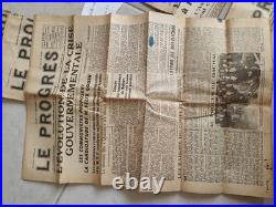 Lot 129 Journaux La Progrès Année 1945