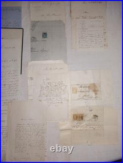 Lot 16 Archive Pons Notaire Napoleon III Empire Correspondance Charente-Maritime