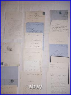 Lot 16 Archive Pons Notaire Napoleon III Empire Correspondance Charente-Maritime