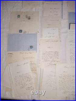 Lot 16 Archive Pons Notaire Napoleon III Empire Correspondance Charente-Maritime