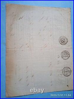 Lot 16 papiers roulage transport expédition de marchandises XIX° siècle commerce