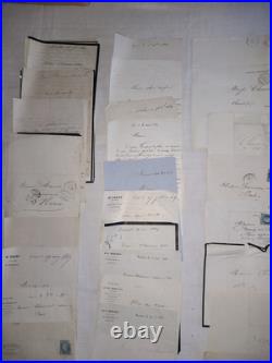 Lot 17 Archive Pons Notaire Napoleon III Empire Correspondance Charente-Maritime