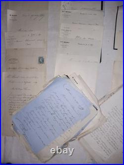 Lot 17 Archive Pons Notaire Napoleon III Empire Correspondance Charente-Maritime